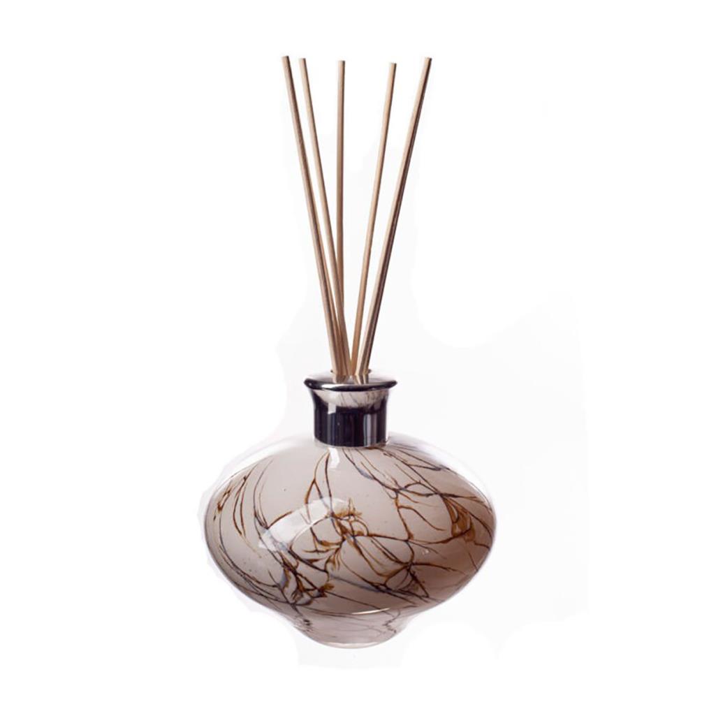Amelia Art Glass Cream Marble Oval Reed Diffuser £17.99